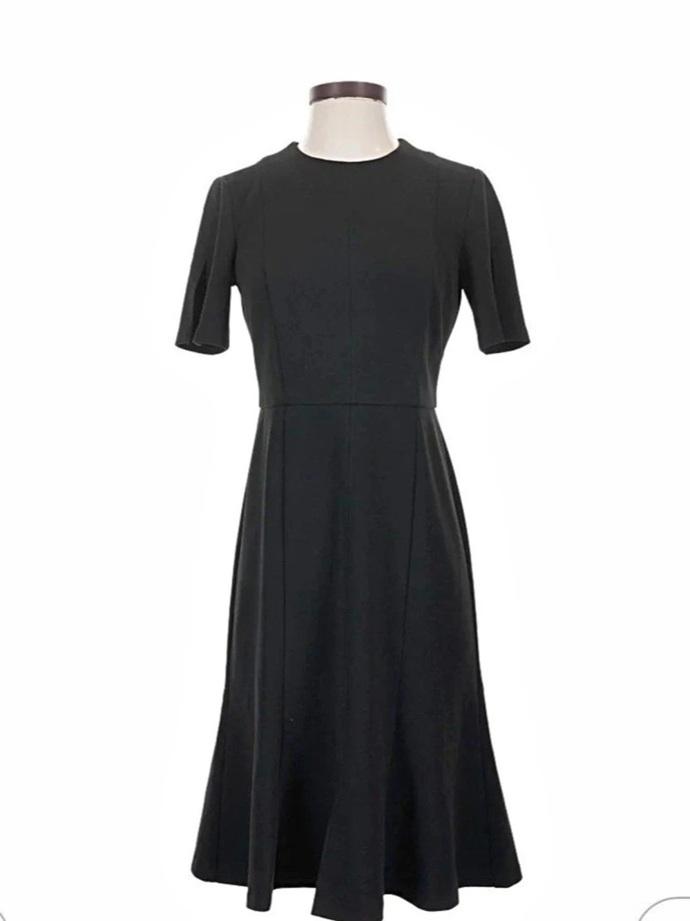 Donna Morgan Black Midi Dress Size 6 Like New